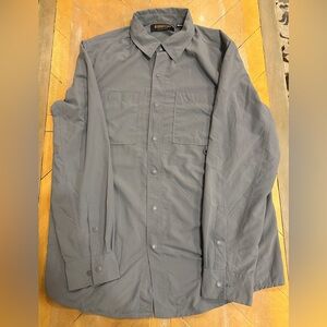 Ridgecut Men's Charcoal Shirt With Snap Buttons